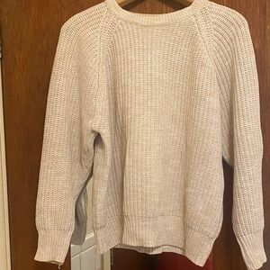 L.L. Bean Cream Crew Neck Sweater
